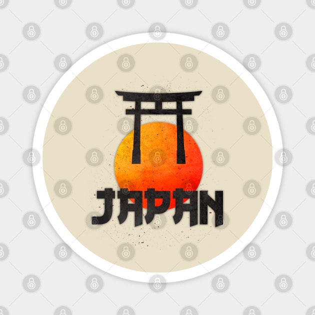 JAPAN Magnet by KIMIDIGI